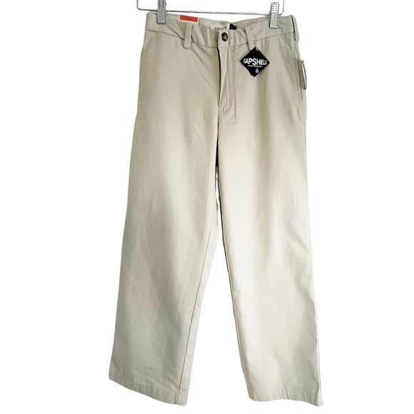 NWT GAP Boys Khaki Easy Fit Regular Uniform Tan Pants - Size 8 - Picture 10 of 10